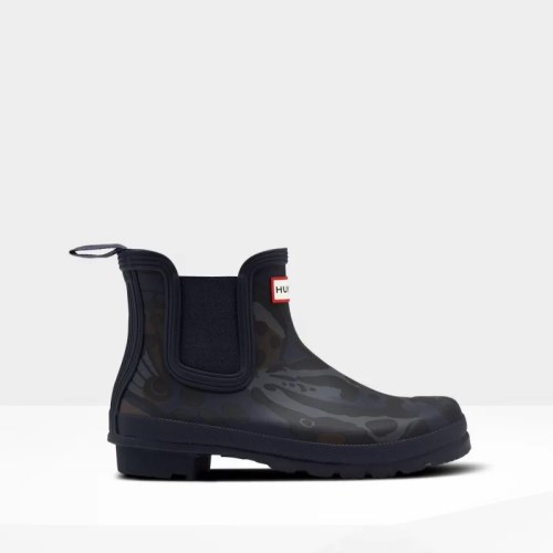 Hunter Original Butterfly Print Chelsea Boots (B148W) Ireland